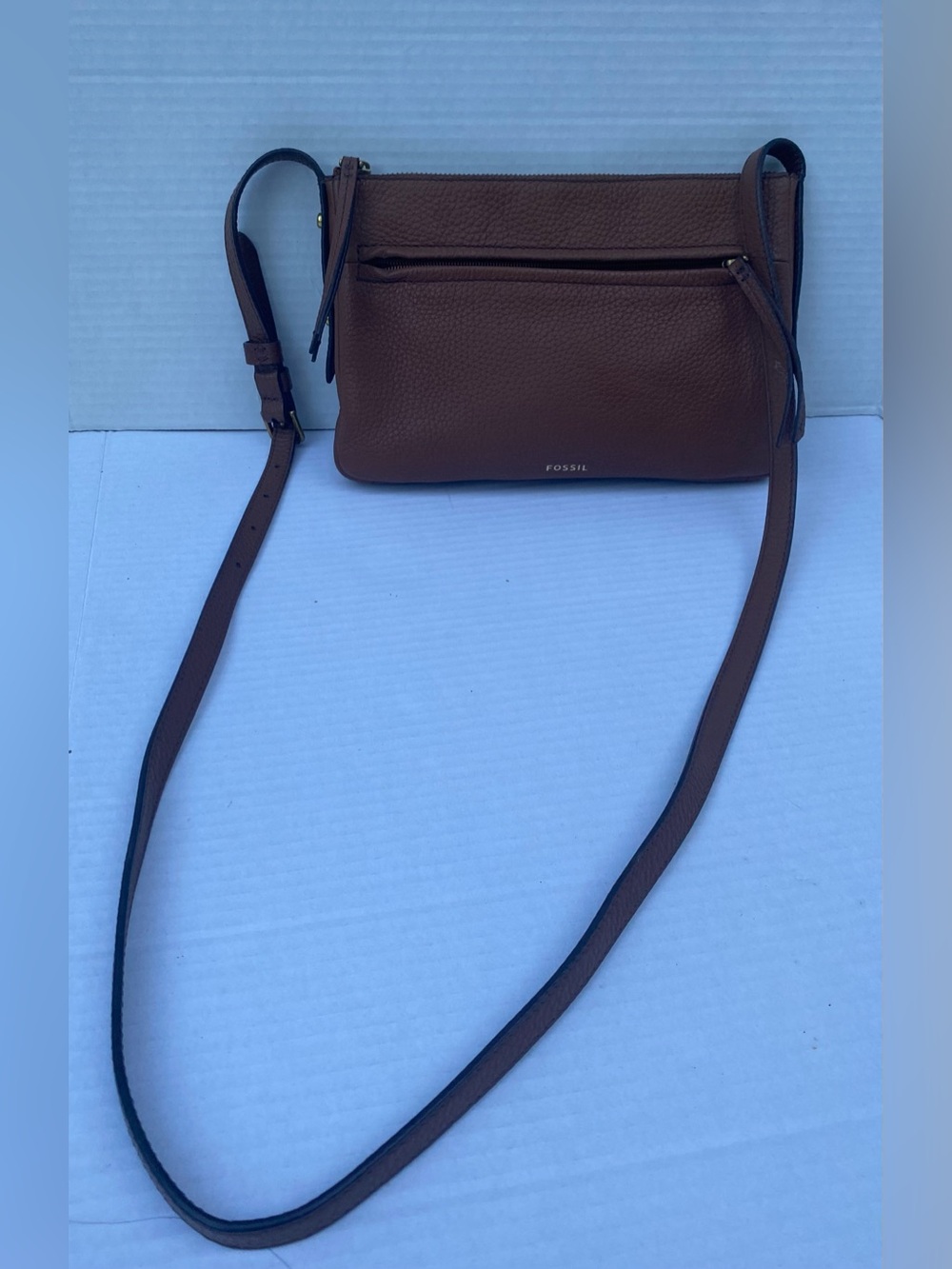 Fossil Brown Leather Crossbody Bag🤎✨